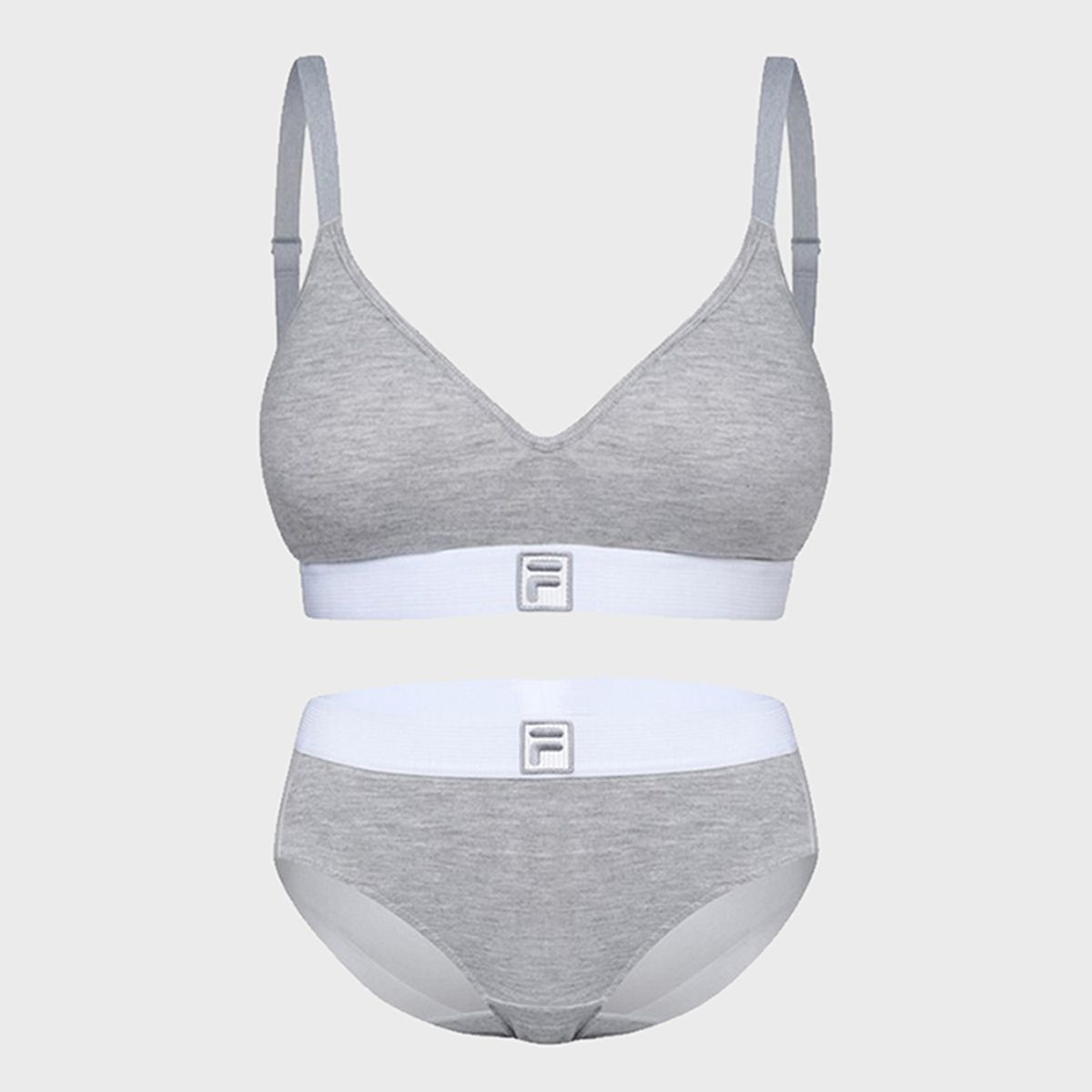 휠라언더웨어(FILA UNDERWEAR) F코튼 볼륨 브라탑 팬티 세트(FI4BAH1111FLML)