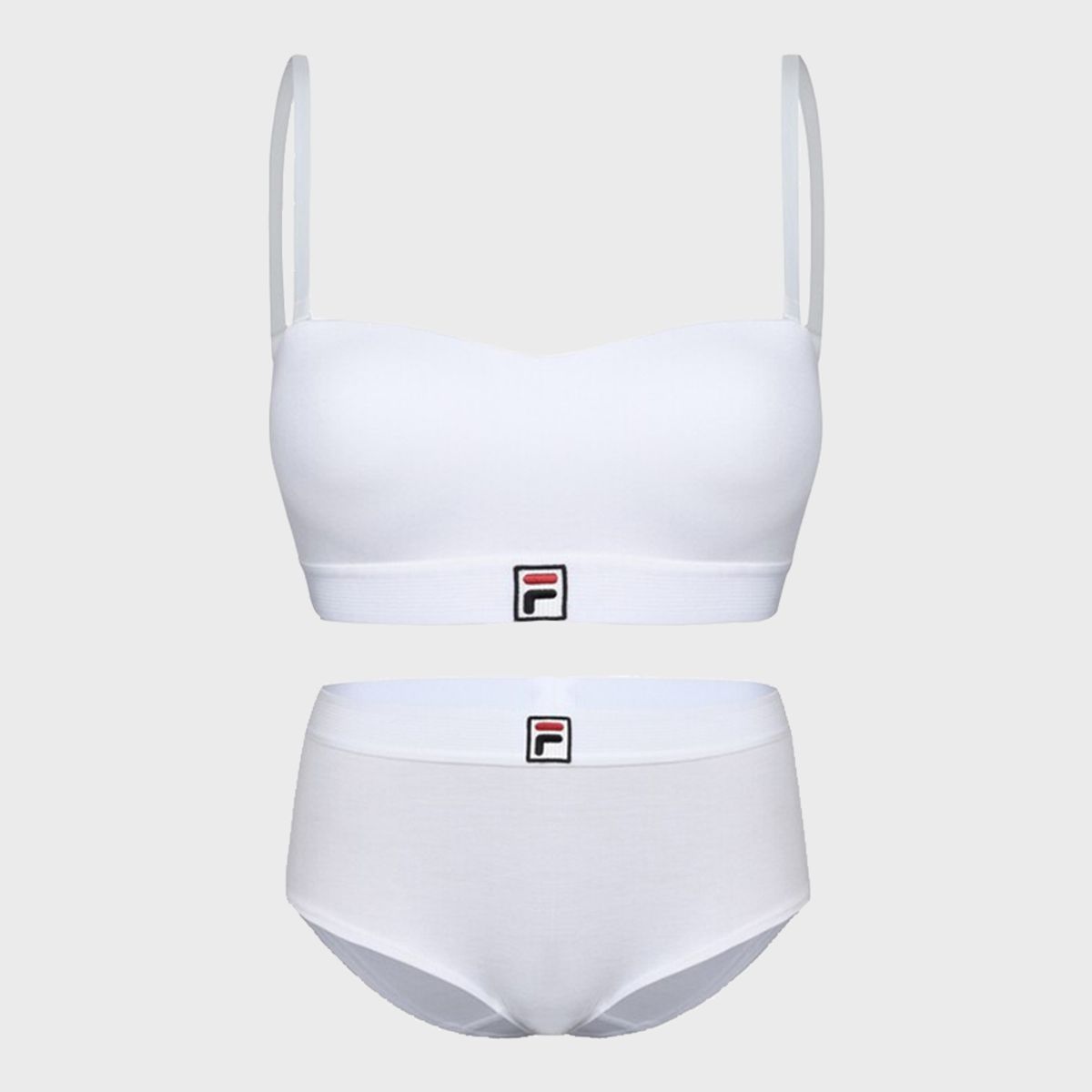 휠라언더웨어(FILA UNDERWEAR) F코튼 반도 브라 팬티 세트(FI4BAH1115FWHI)