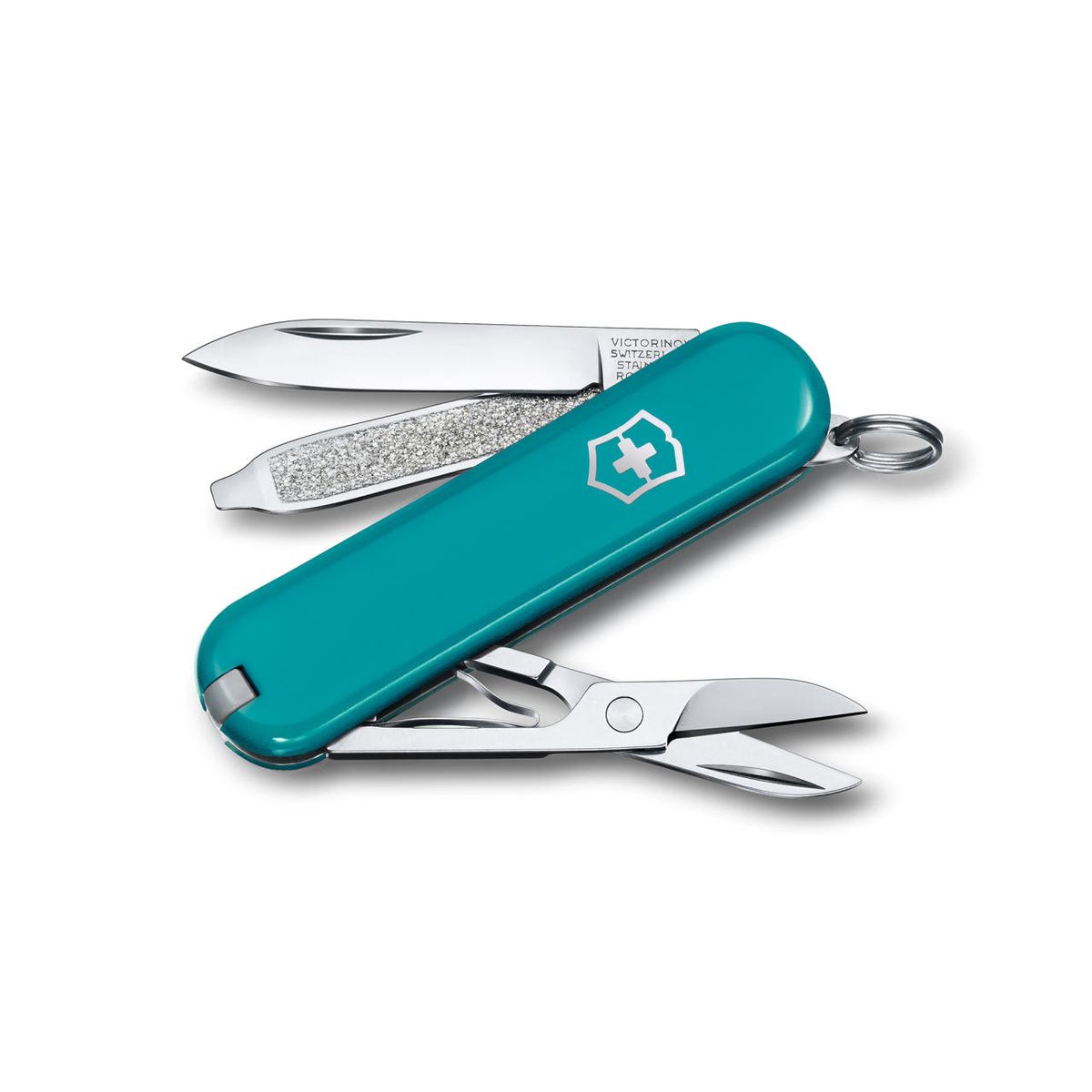 빅토리녹스(VICTORINOX) 클래식 컬러스 58mm 스몰 포켓 스위스 아미 나이프 마운틴 레이크 0.6223.23G