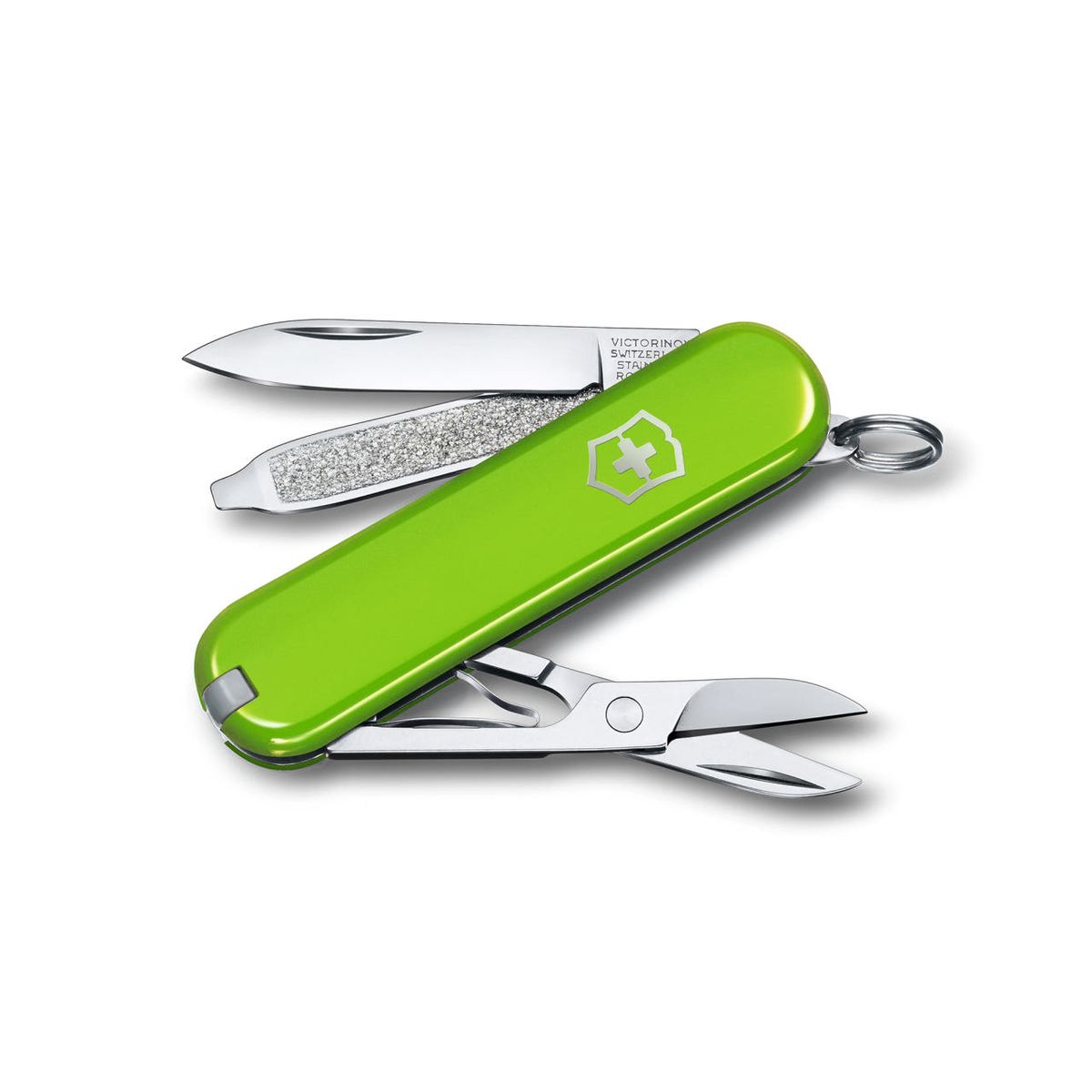 빅토리녹스(VICTORINOX) 클래식 컬러스 58mm 스몰 포켓 스위스 아미 나이프 칼 스매쉬드 아보카도 0.6223.43G