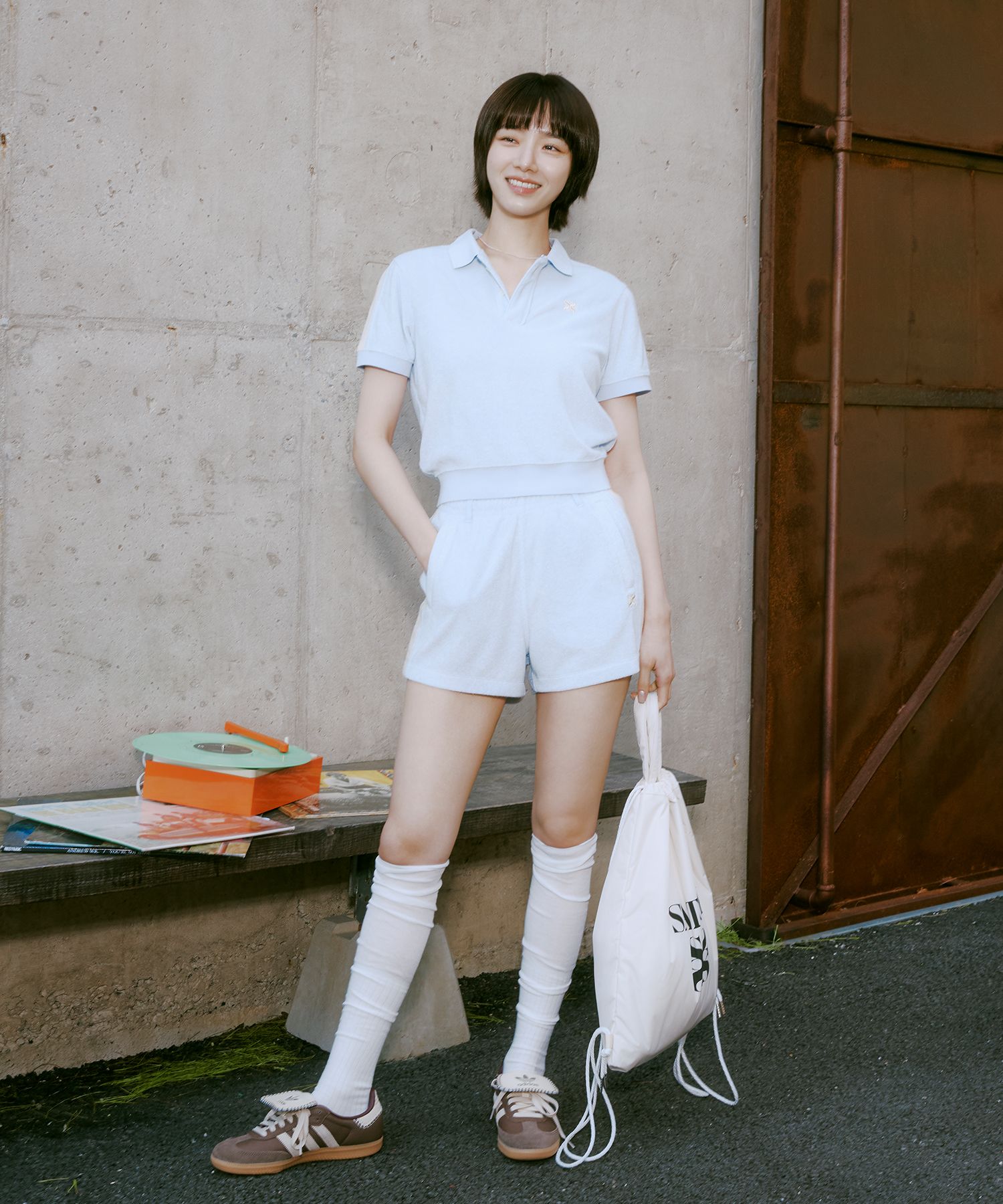 ★関税/送料込★Satur★Lawton Terry Shorts MUSINSA | SATUR (W) Lawton Terry Shorts Sky Blue