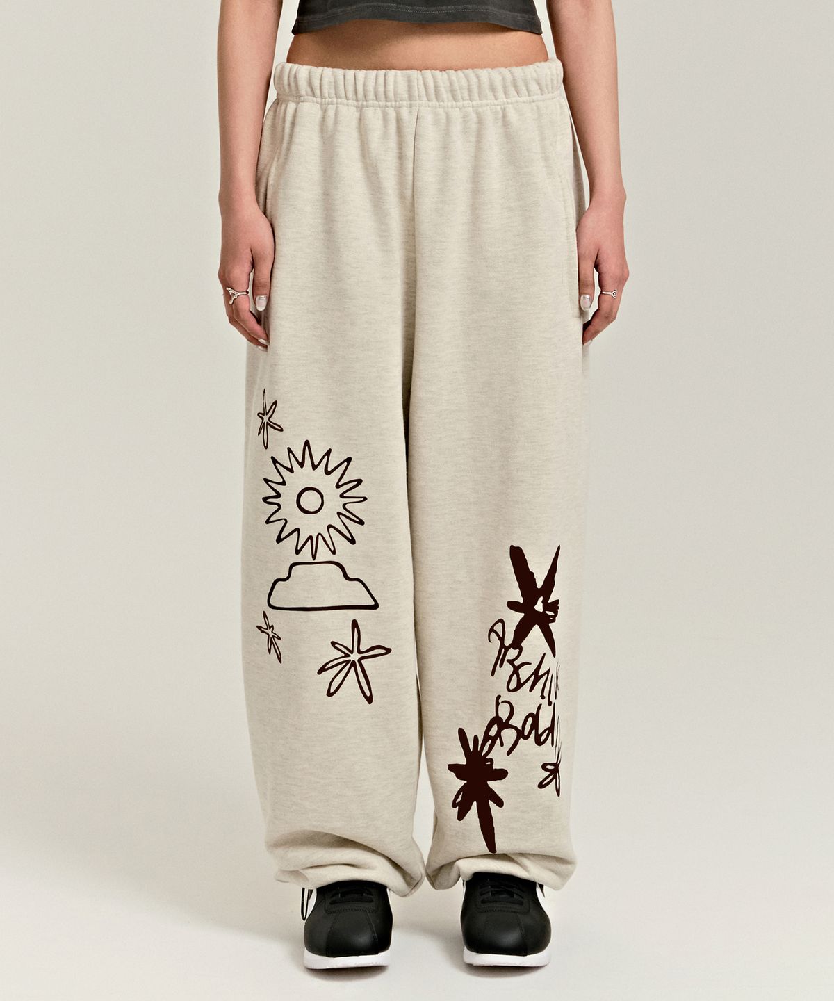 아카이브 볼드(ARCHIVE BOLD) SUNMARK SWEAT PANTS (OATMEAL)