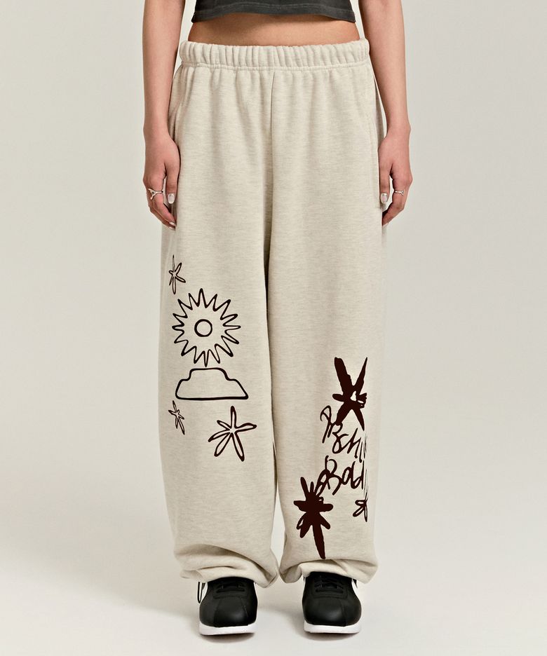 SUNMARK SWEAT PANTS (OATMEAL)