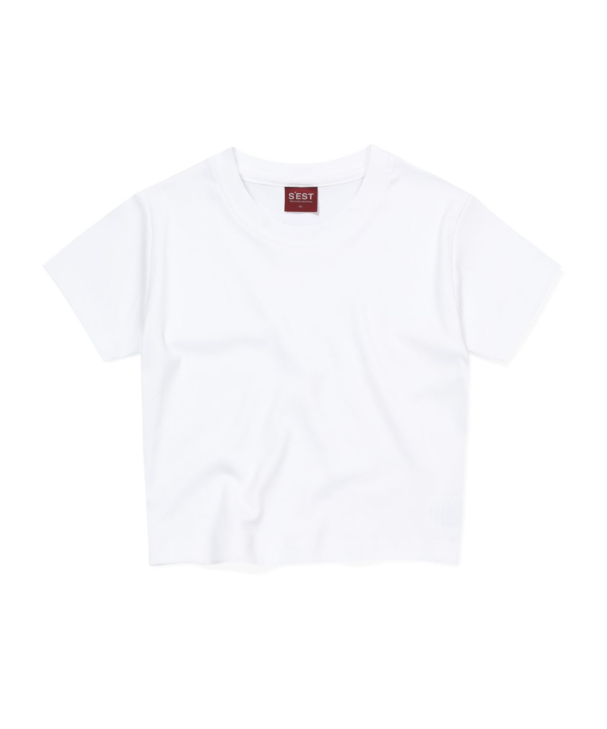 에스이에스티(S'EST) Woman Crop T-shirts White