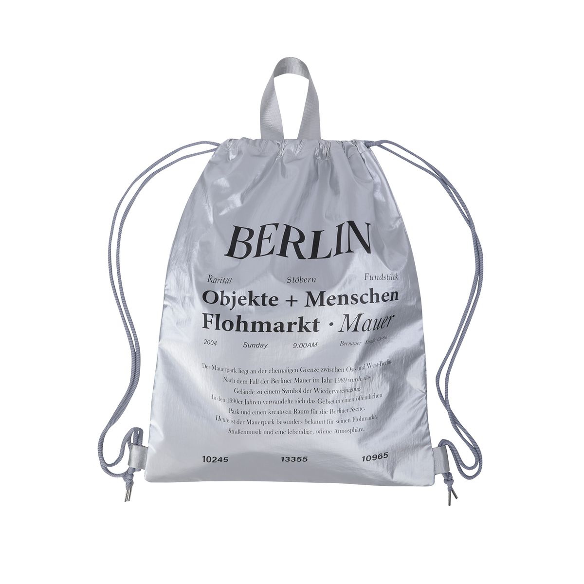 마우어(MAUER) Flohmarkt Gym Sack (SILVER)