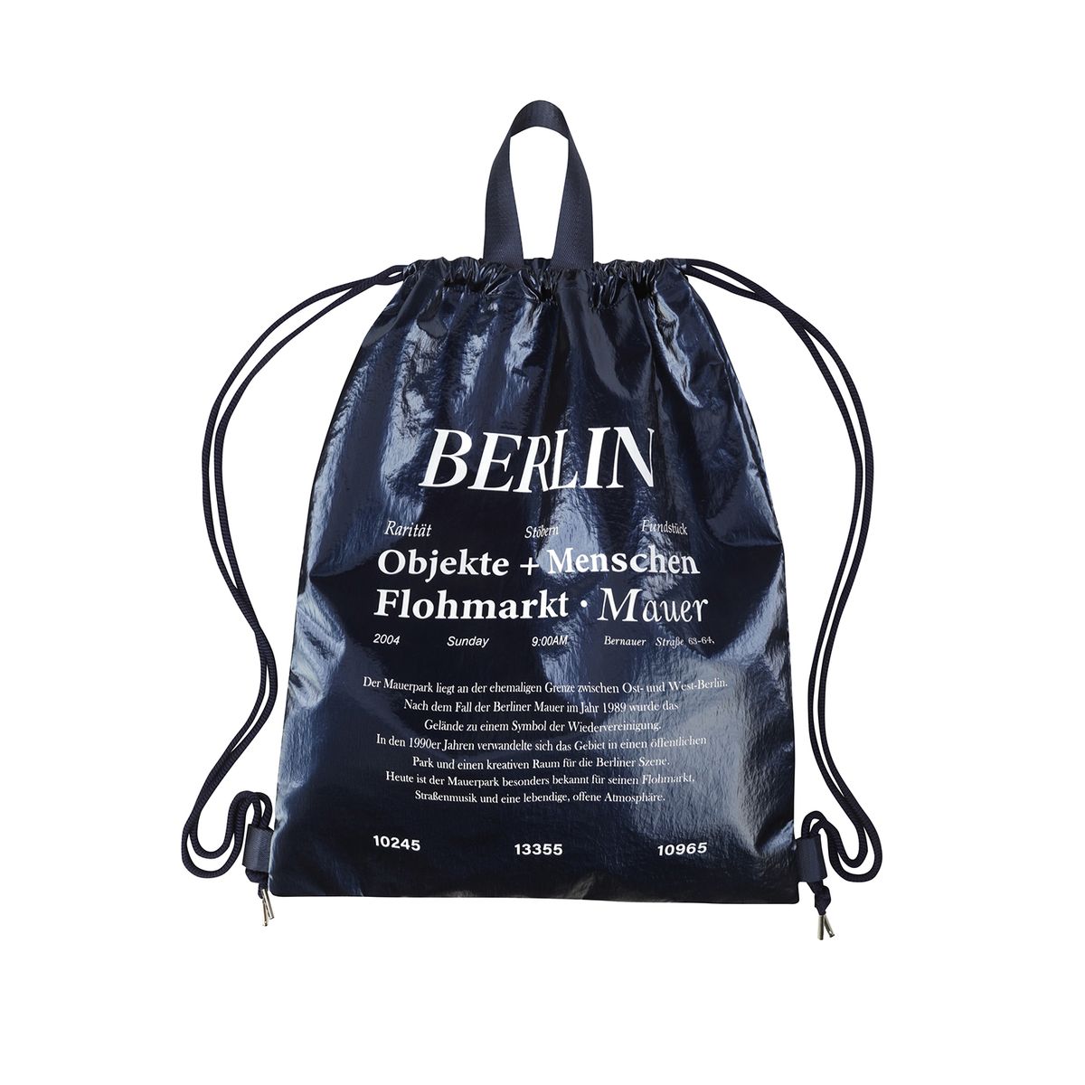 마우어(MAUER) Flohmarkt Gym Sack (INDIGO BLUE)