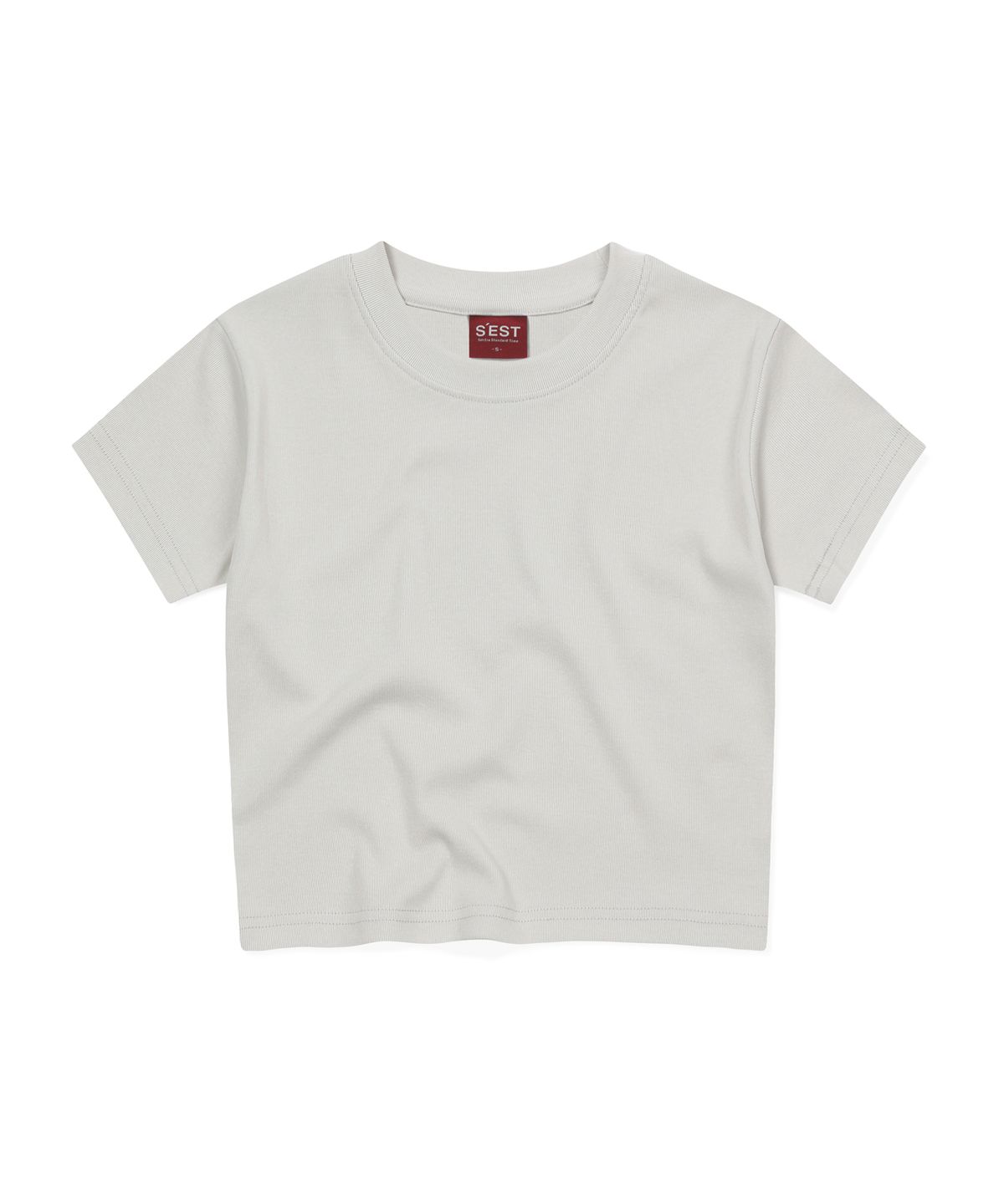 에스이에스티(S'EST) Woman Crop T-shirts Beige