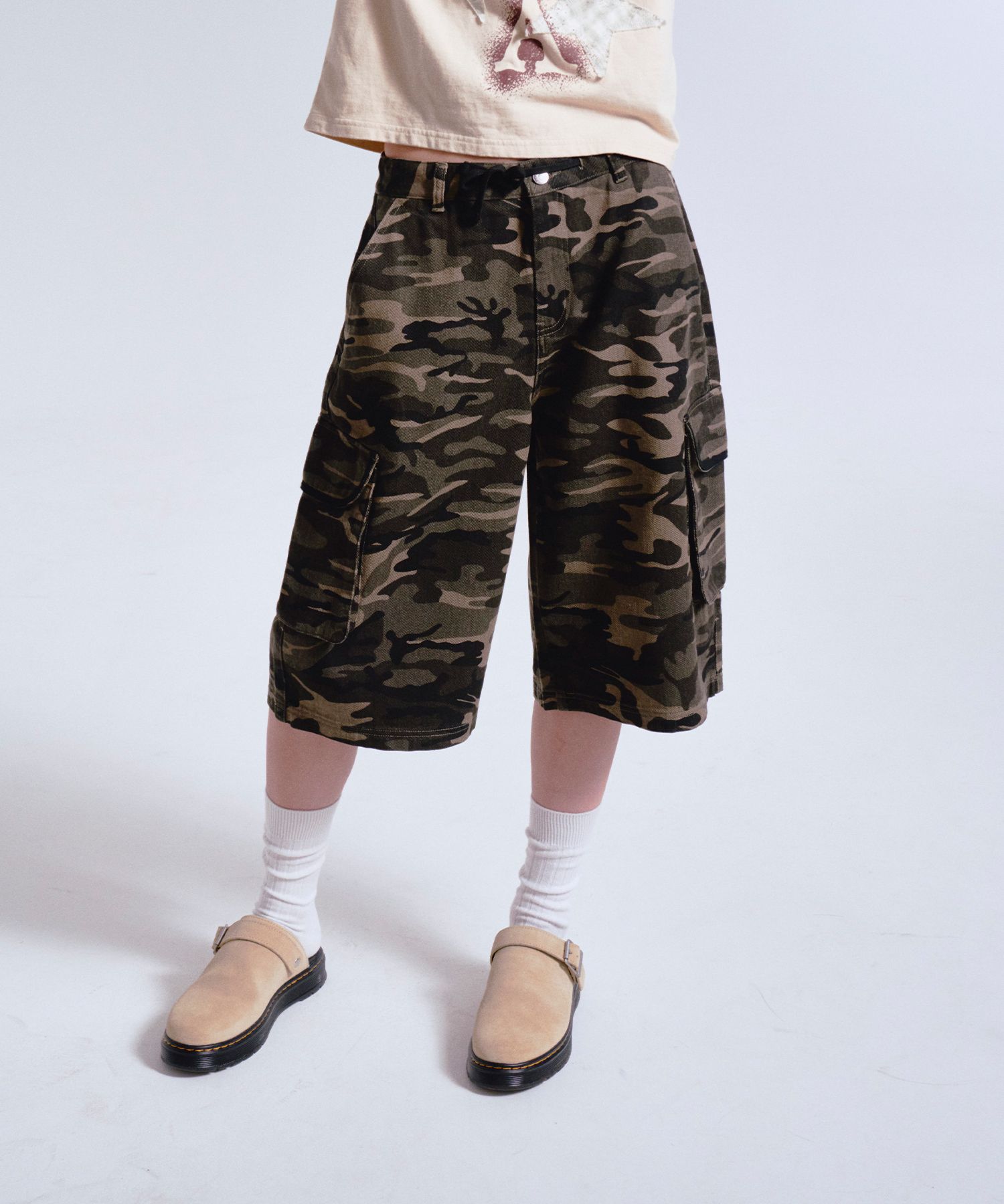 【PRENDA】 CAMO CARGO BERMUDA PANTS / 追跡付 MUSINSA | PRENDA CAMO CARGO BERMUDA PANTS CAMO