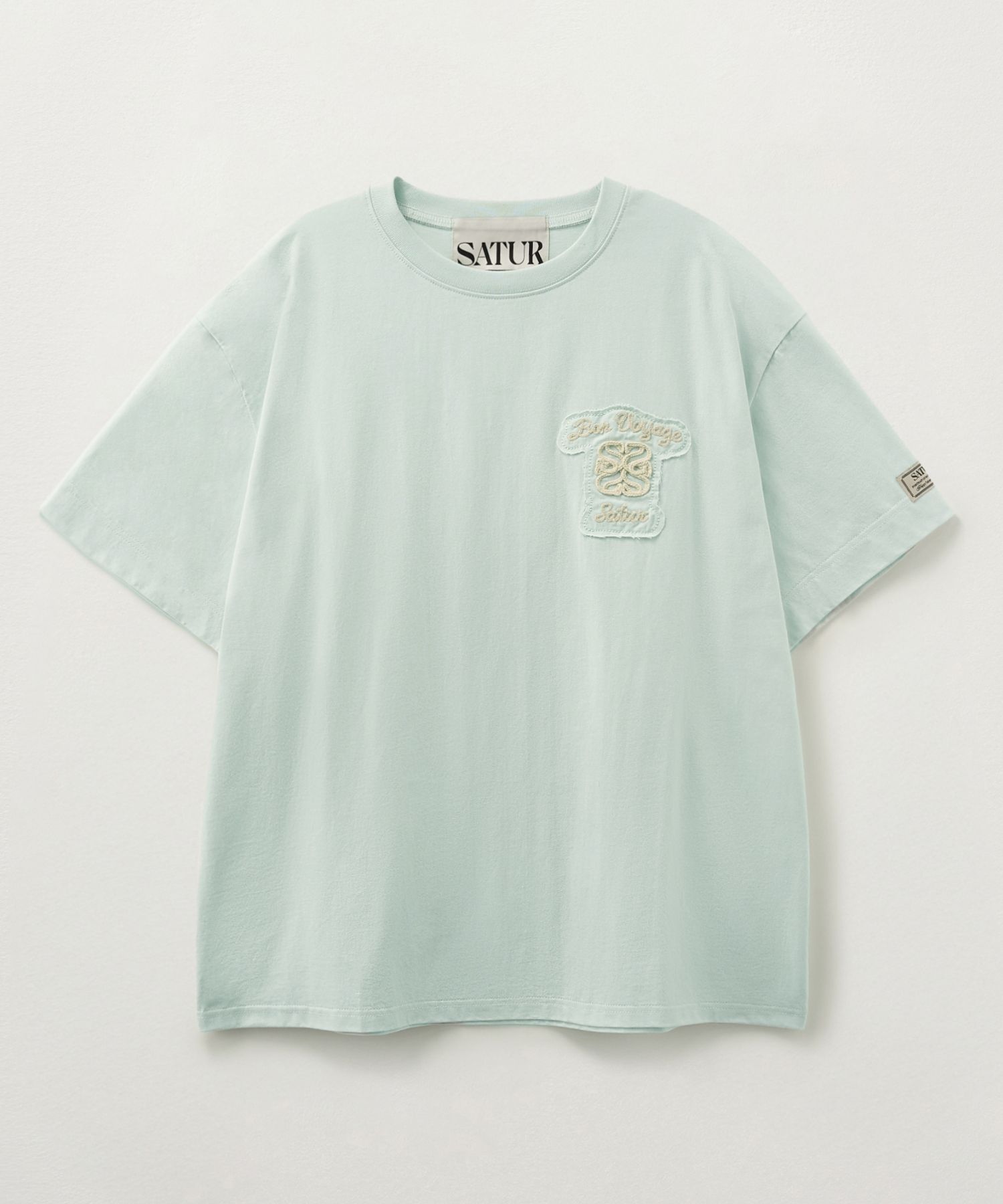 Tシャツ・カットソー SATUR Bon Voyage Low Cut Applique Short Sleeve T-Shirt Serad MUSINSA | SATUR Bon Voyage Low Cut Applique Short Sleeve T