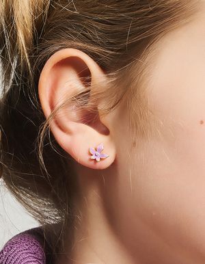 미니 아멜리에 꽃 귀걸이