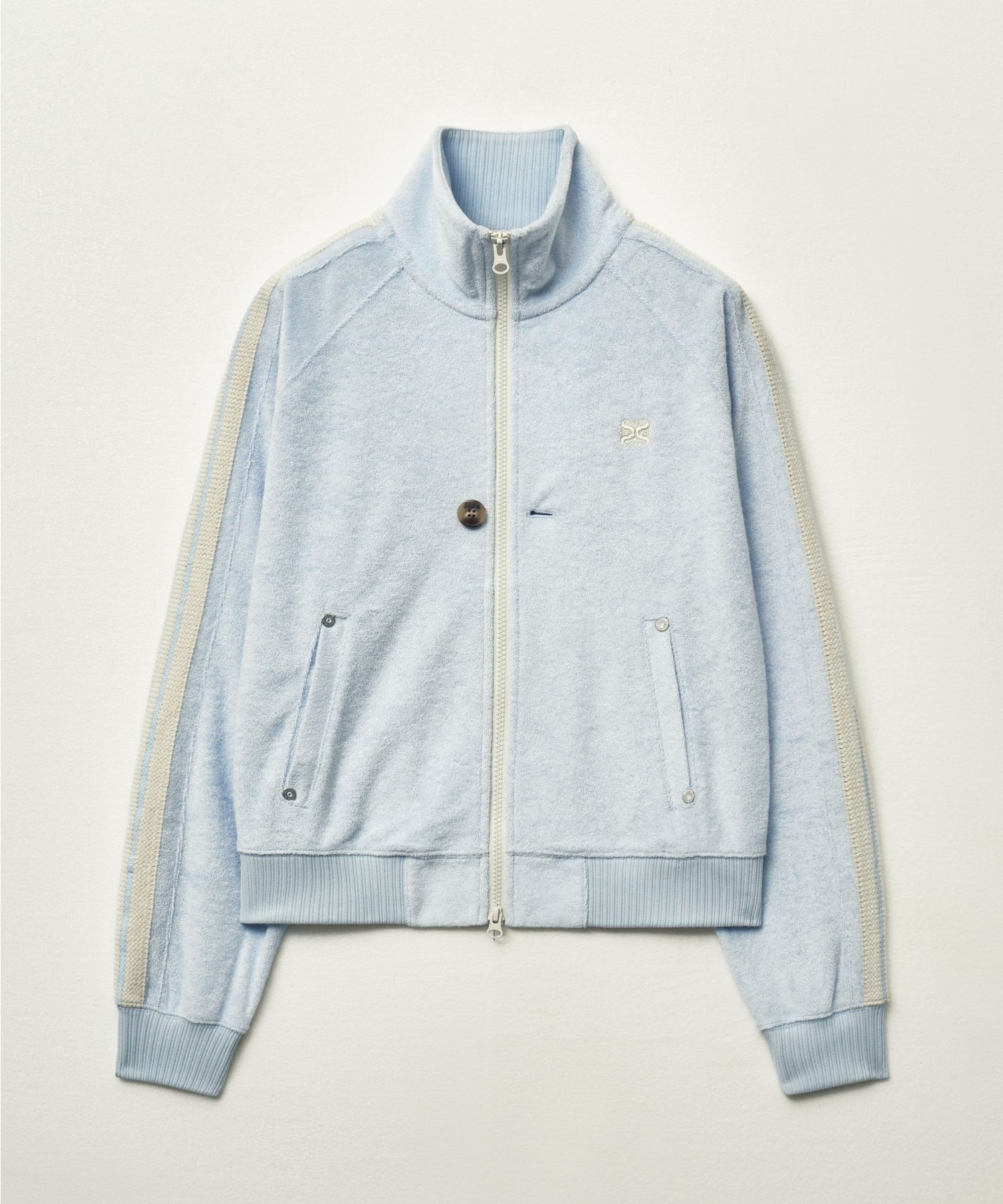 [25SS] SATUR★(W)LAWTON TERRY TRACK ZIP-UP JACKET ジャケット MUSINSA公式 | SATUR (W) Lawton Terry Track Zip-Up Jacket Cream