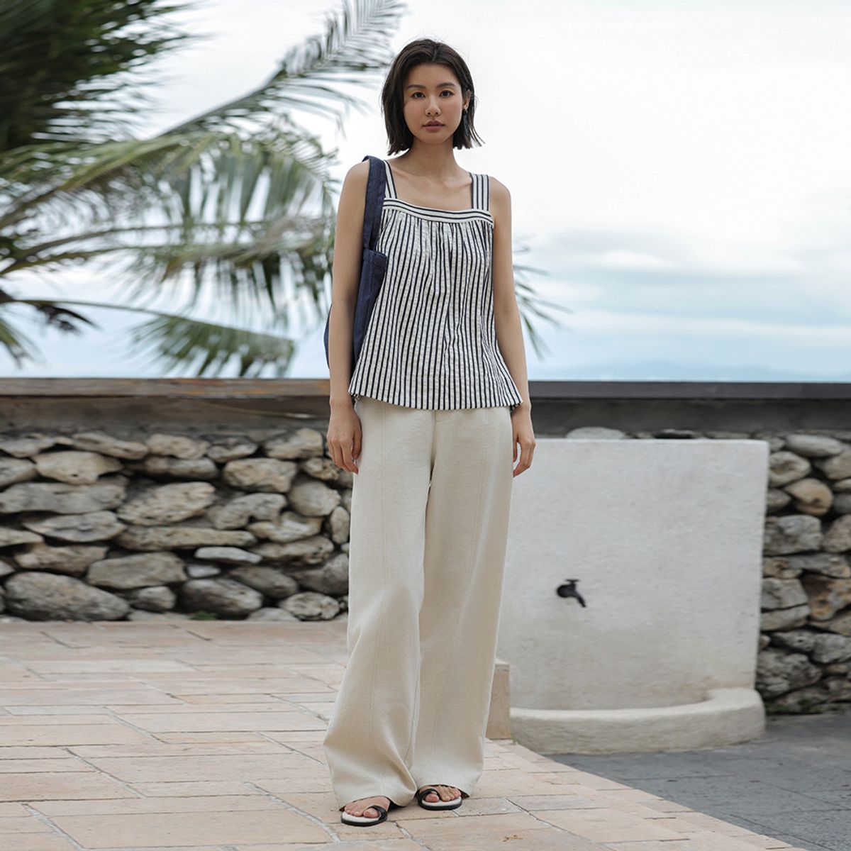 랭썬(LANGSON) LS_Premium draped wide pants