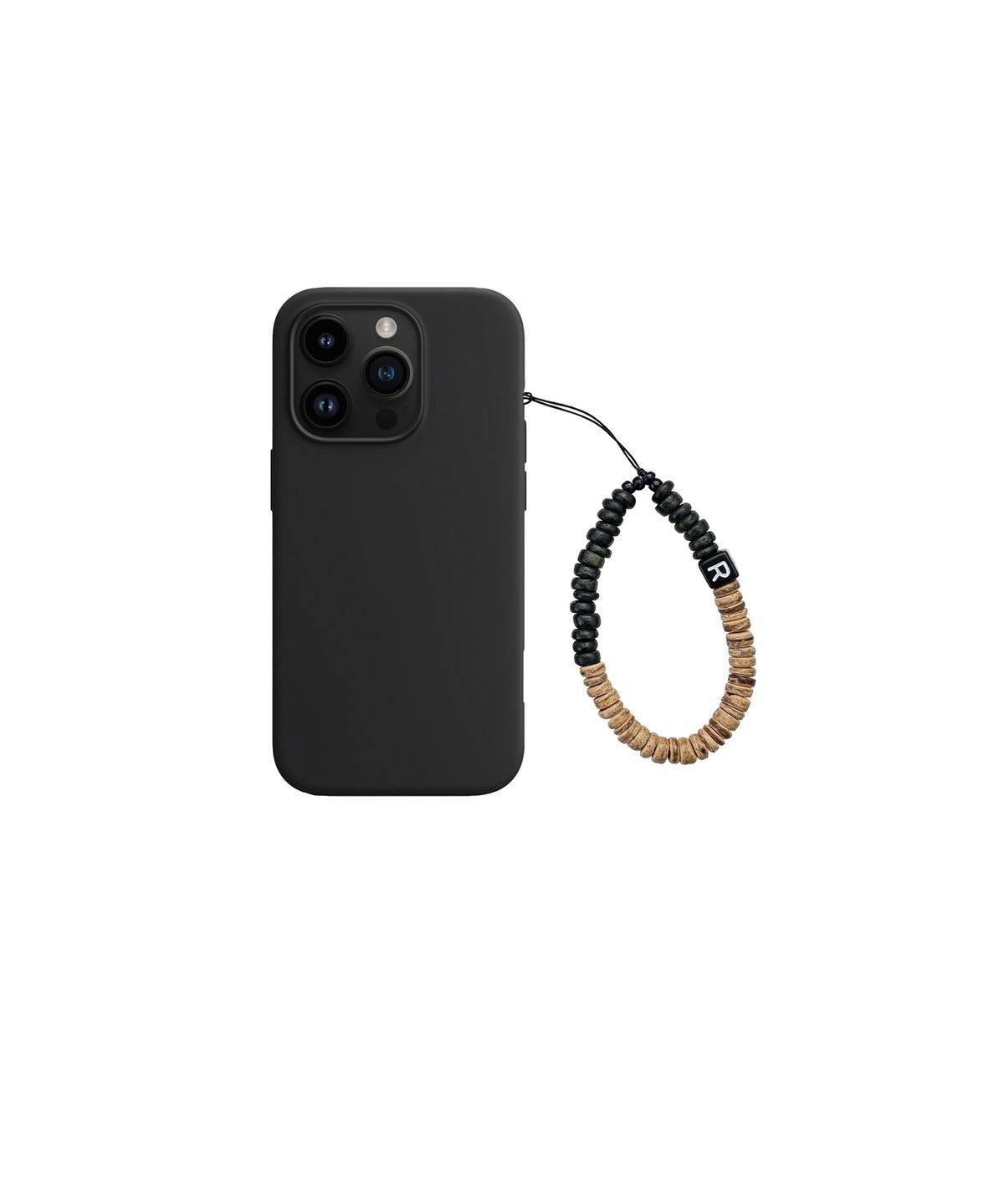 르브아시스(REVOIRSIS) bebe beads phone strap khaki+brown
