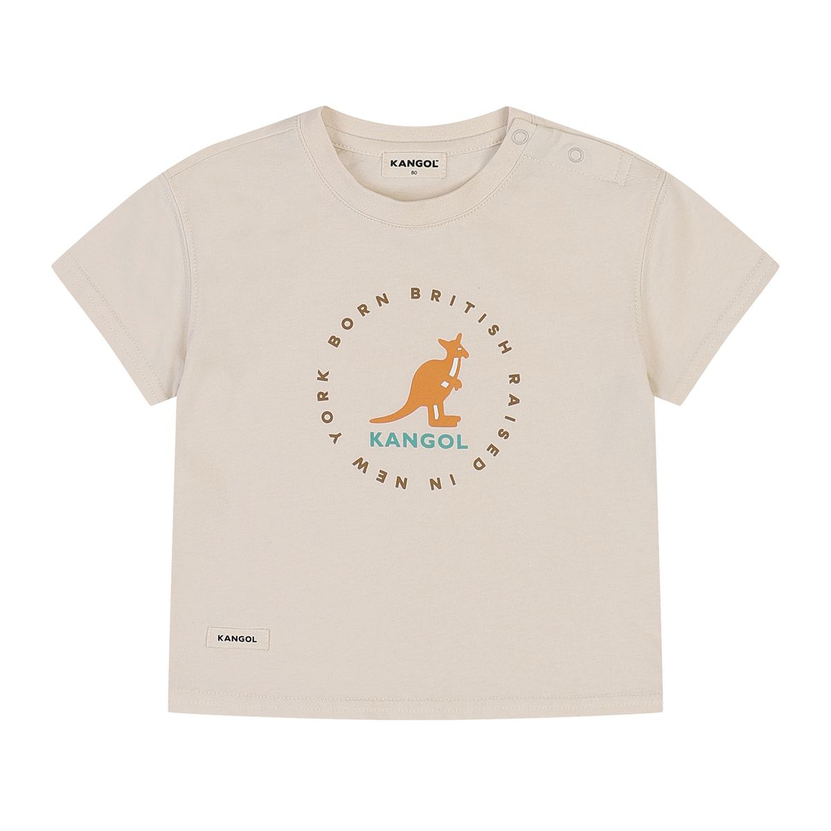 캉골키즈(KANGOL KIDS) [베이비] 그래픽 반팔 티셔츠 RB 0961 베이지