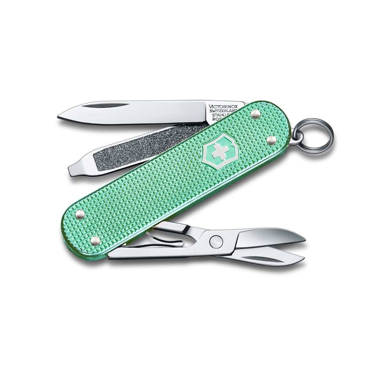 빅토리녹스(VICTORINOX) 클래식 컬러스 알록스 58mm 스몰 포켓 스위스 아미 나이프 민티 민트 0.6221.221G