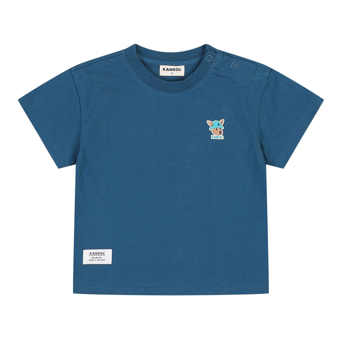 캉골키즈(KANGOL KIDS) [베이비] 루 심볼 패치 숏 슬리브 티셔츠 RB 0901 그린