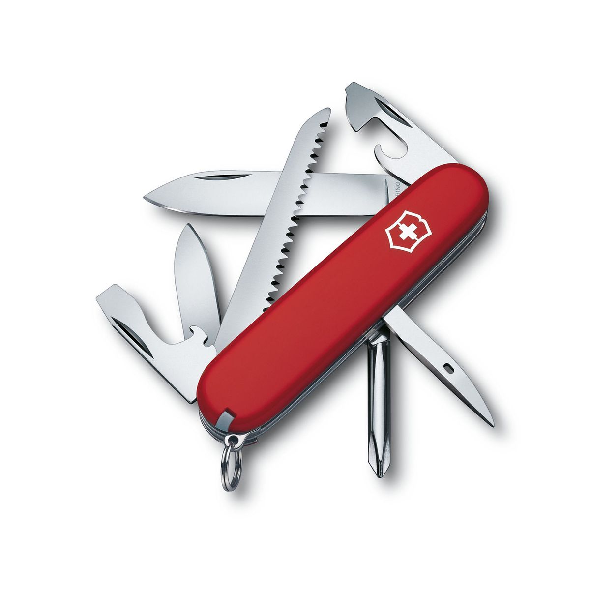 빅토리녹스(VICTORINOX) 하이커 91mm 미디움 포켓 스위스 아미 나이프 레드 1.4613