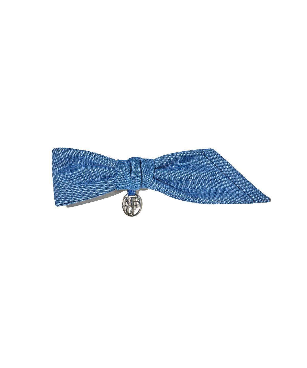 마리떼 프랑소와 저버(MARITHÉ + FRANҪOIS GIRBAUD) CIRCLE LOGO BIG RIBBON HAIR PIN blue