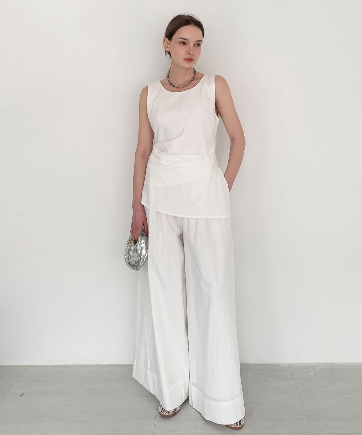 바스카라(VASCARA) Cotton Banding Wide Pants (3colors)