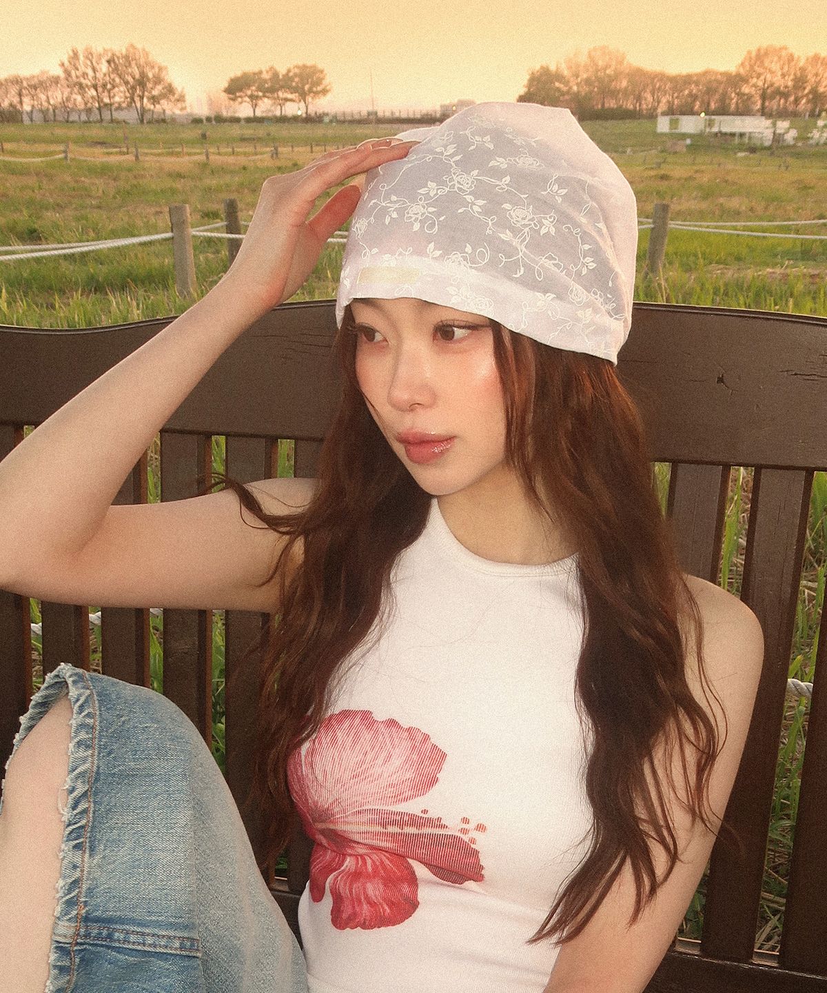 킬리만(KILLIMAN) Pale Rosie Scarf Beanie