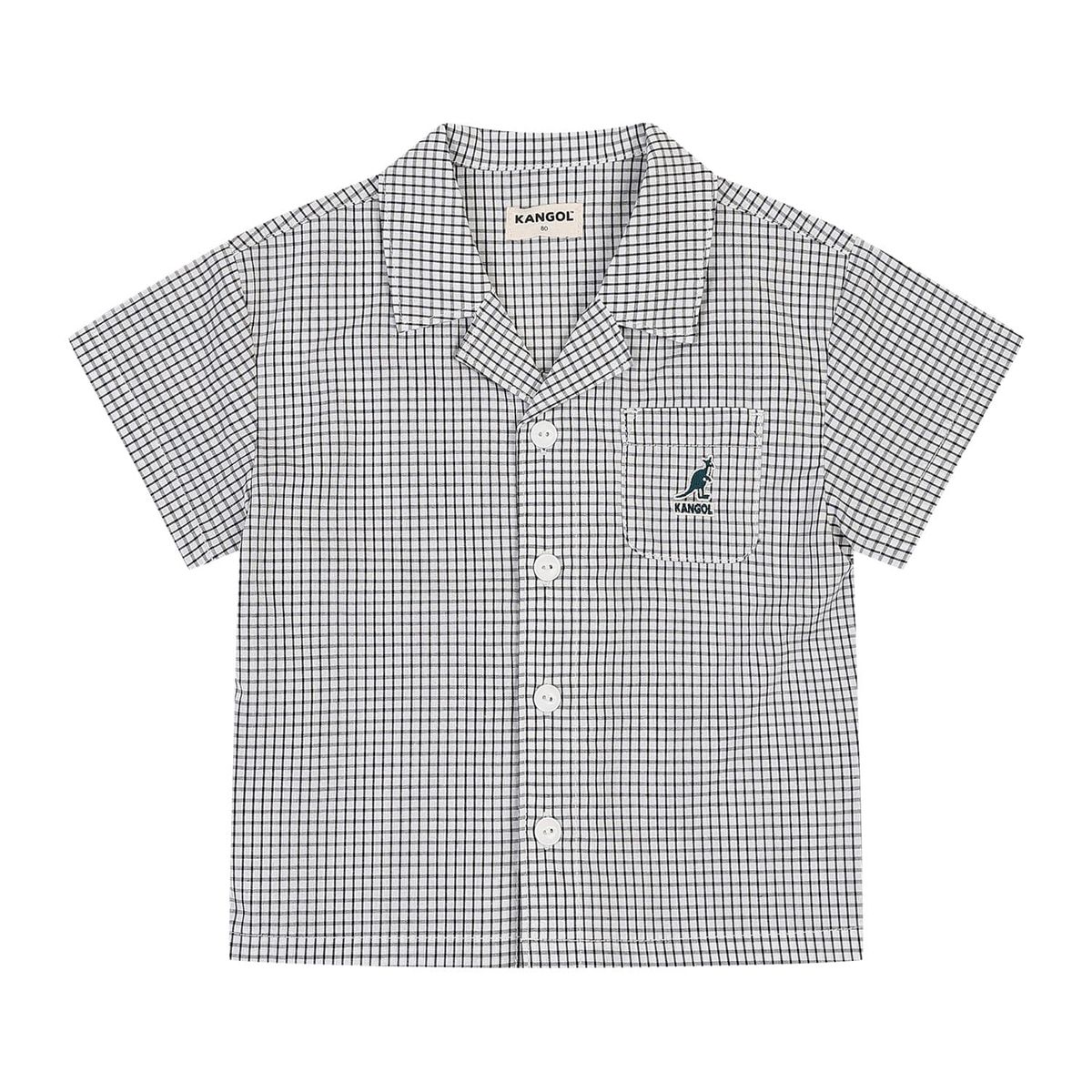 캉골키즈(KANGOL KIDS) [베이비] 체크 패턴 셔츠 RB 0966 블랙