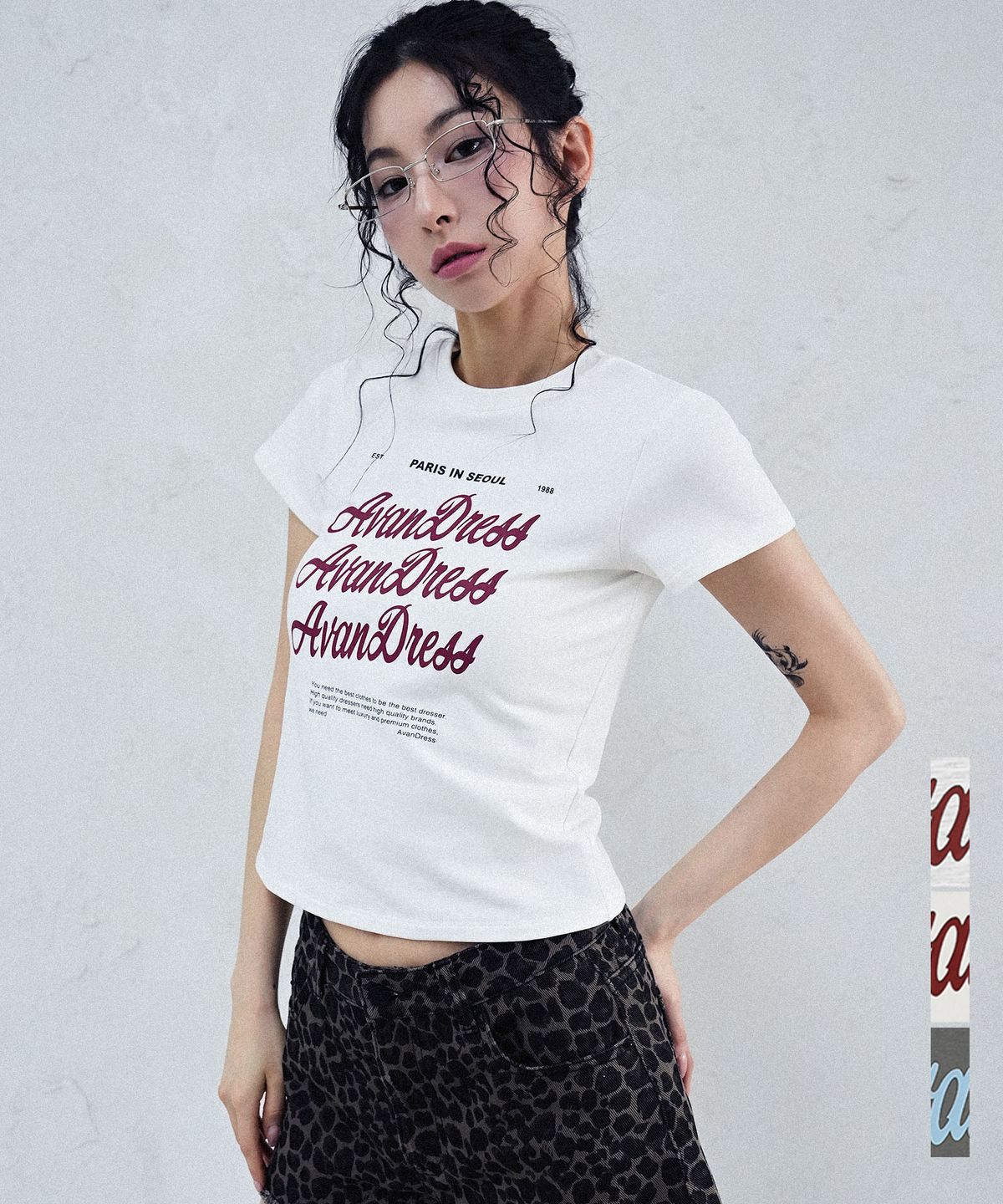 어반드레스(AVANDRESS) Bagel Crop T-shirt - 3COL