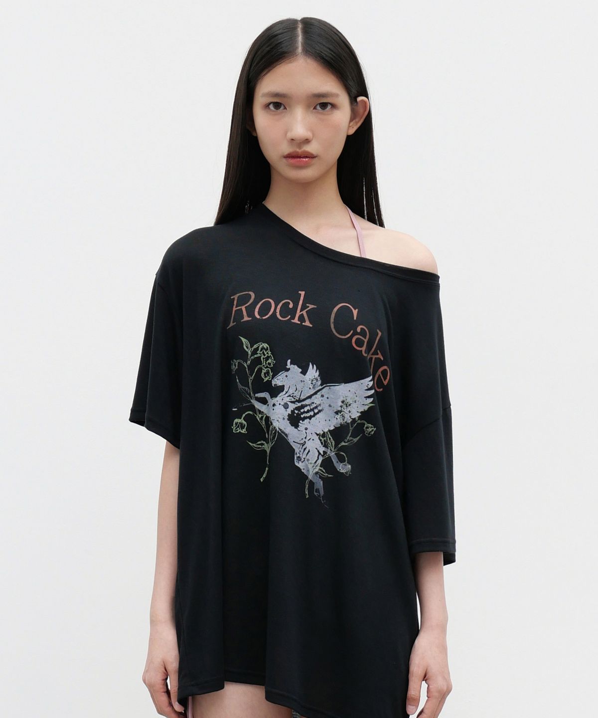 락케이크(ROCKCAKE) The Liberty Mesh Top - Black