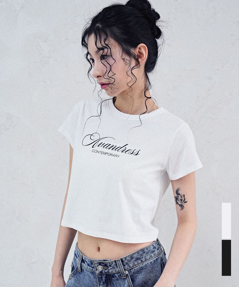 CREW Crop Tee - 2COL