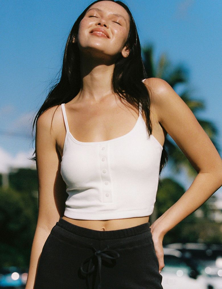 BUTTON BRA TOP_WHITE