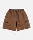NYLON UTILITY POCKET SHORTS _ BROWN