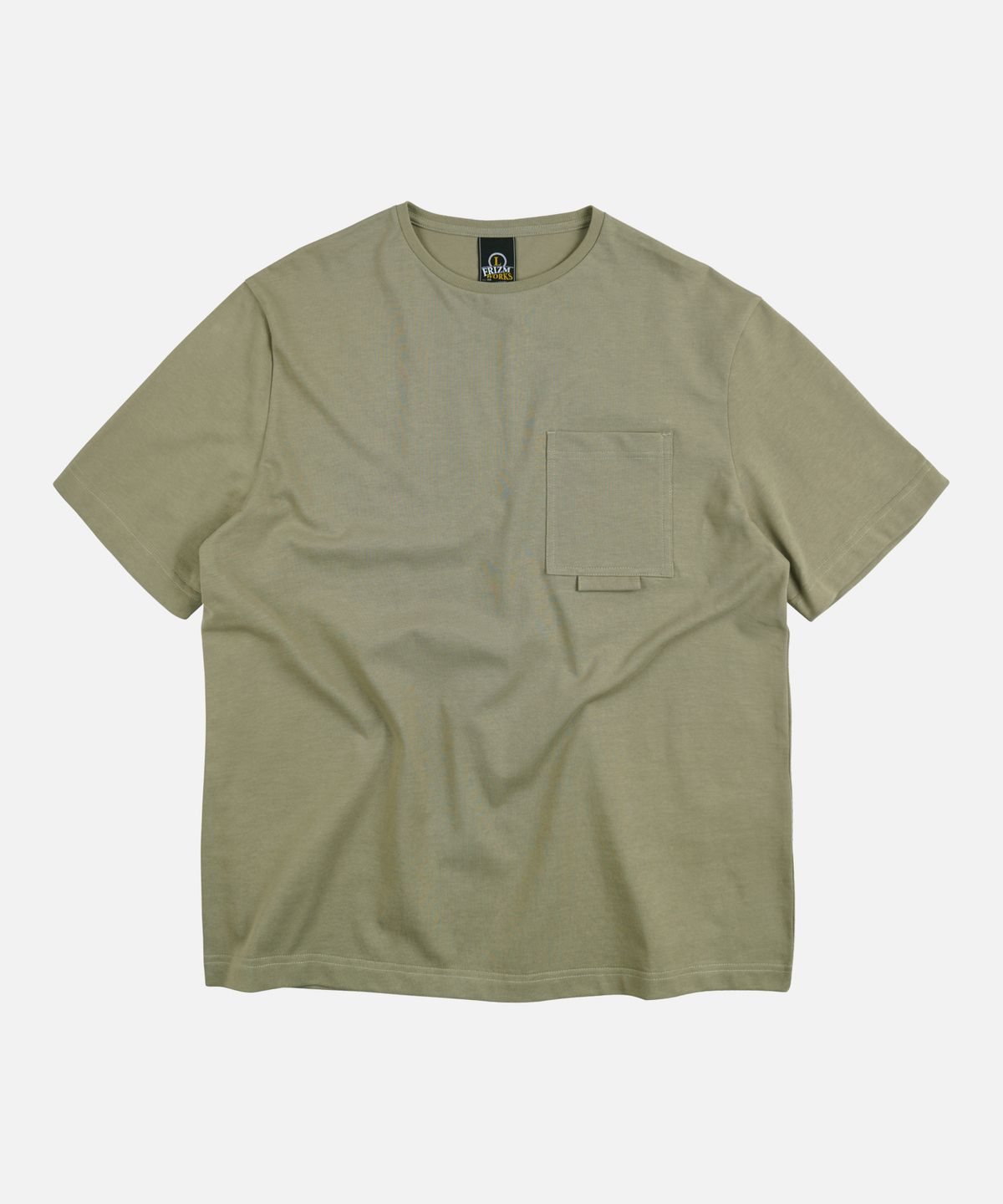 프리즘웍스(FRIZMWORKS) POCKET LOOP TEE _ KHAKI BEIGE