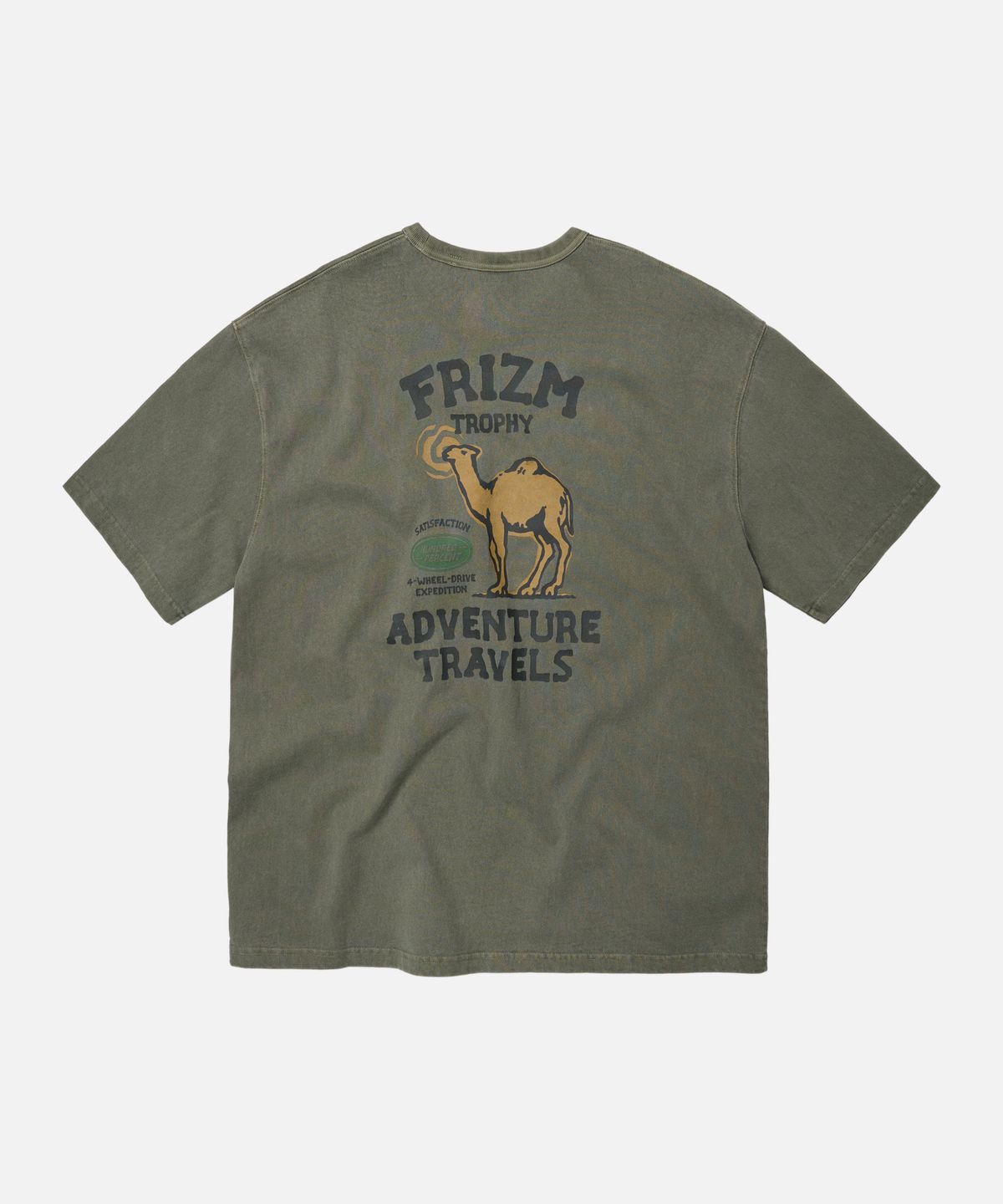 프리즘웍스(FRIZMWORKS) TROPHY PIGMENT DYEING TEE _ OLIVE
