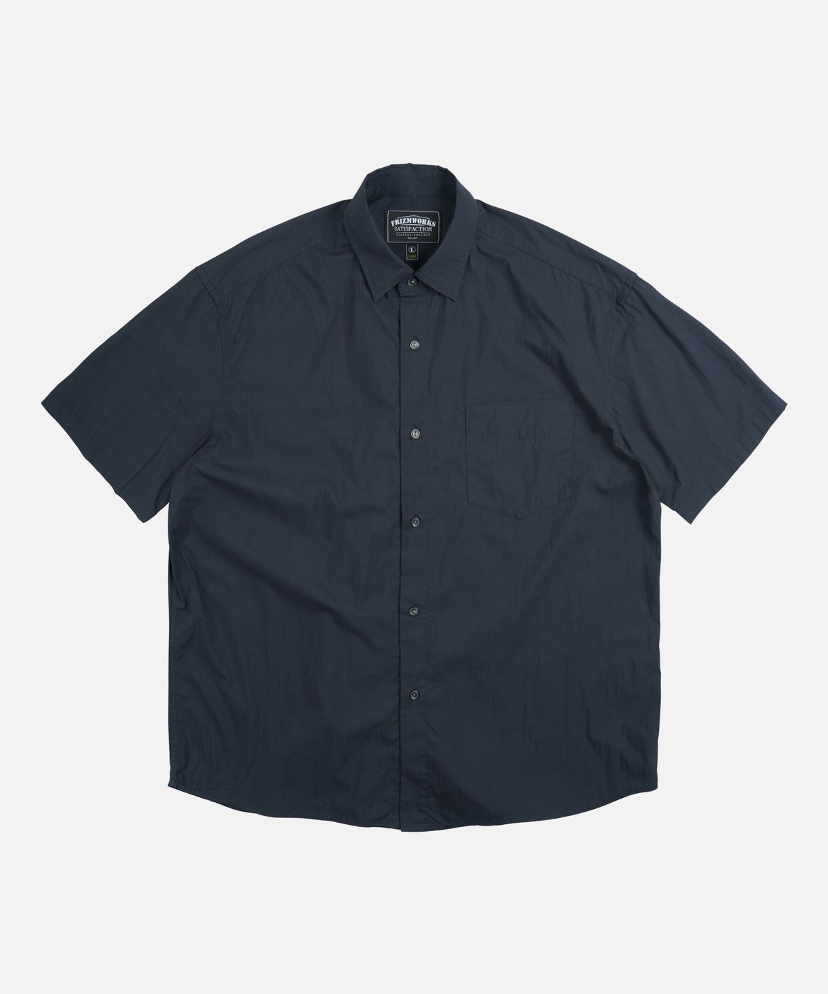 프리즘웍스(FRIZMWORKS) FEATHER CN RELAXED HALF SHIRT _ NAVY