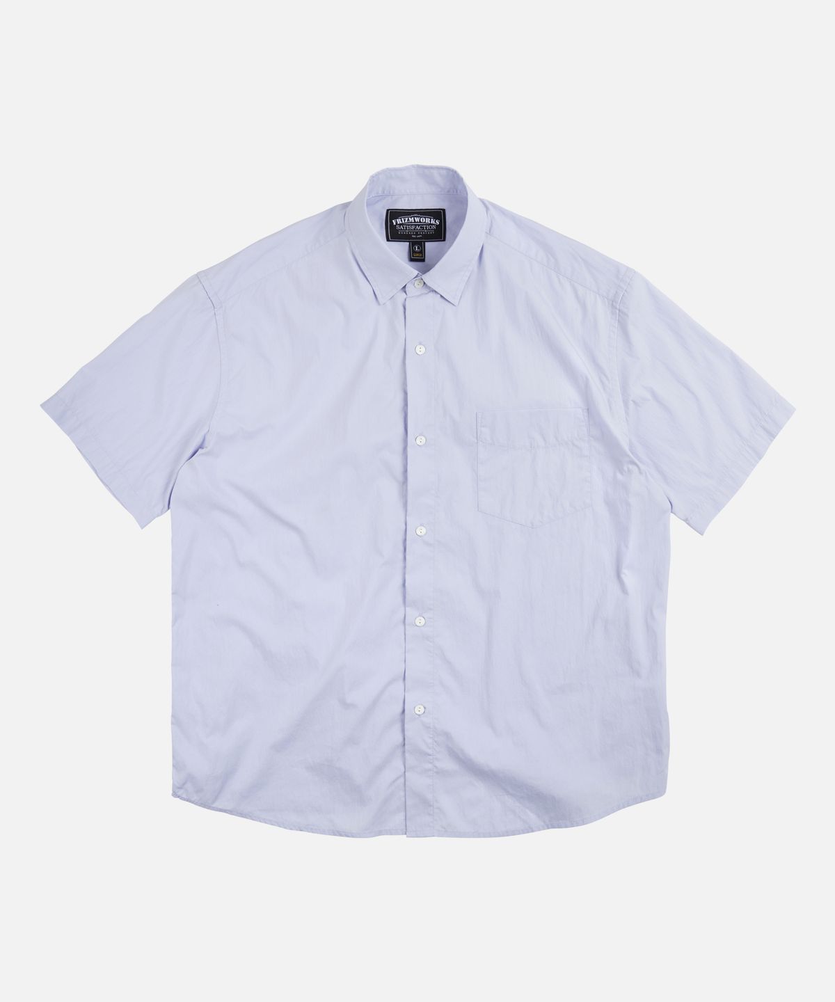 프리즘웍스(FRIZMWORKS) FEATHER CN RELAXED HALF SHIRT _ SKY BLUE