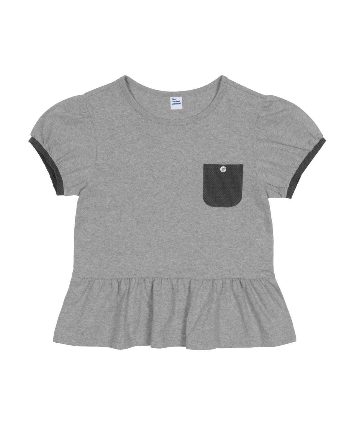 더콜디스트모먼트(THE COLDEST MOMENT) TCM button mini pocket T (grey)