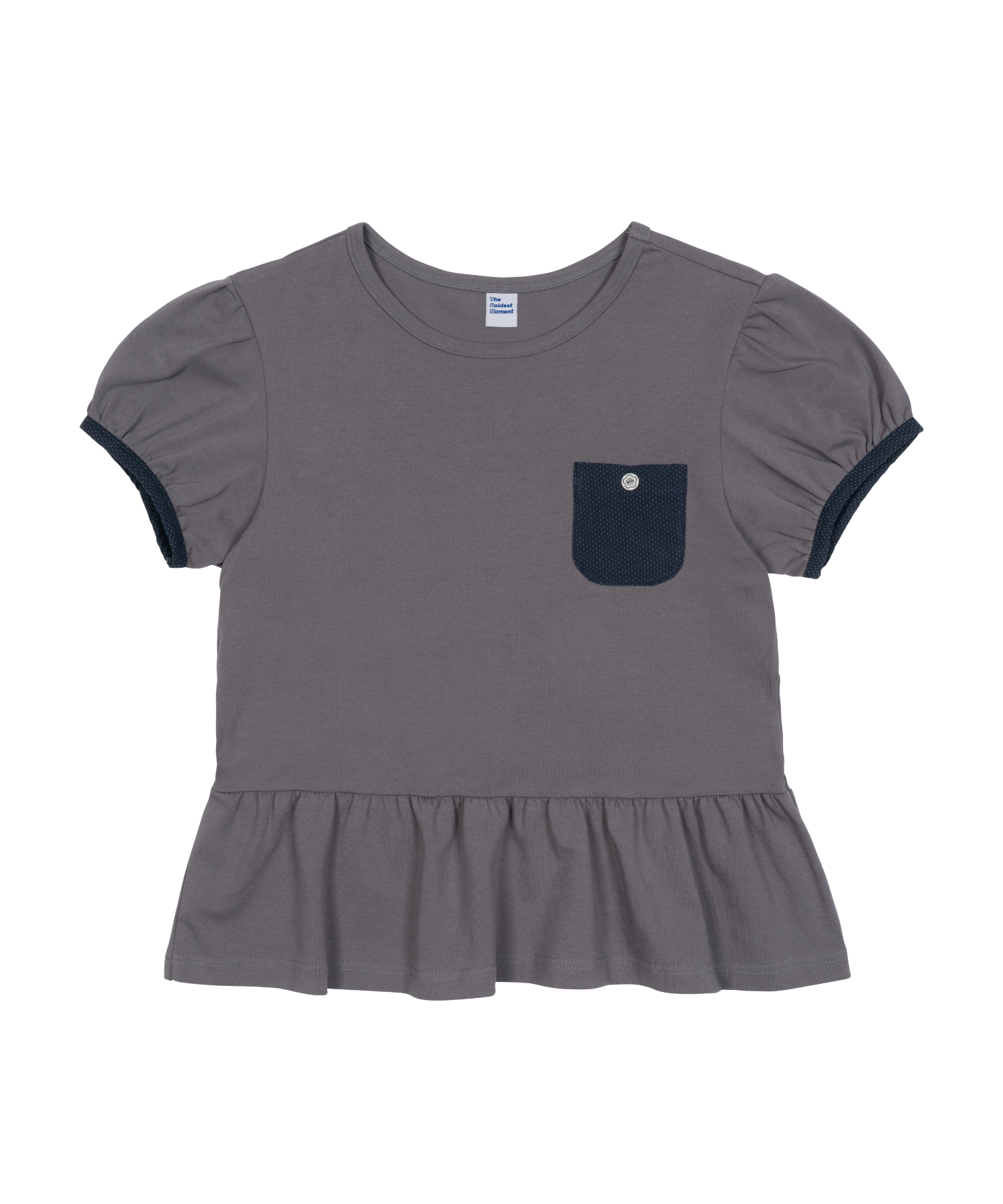 ◆THE COLDEST MOMENT TCM button mini pocket T/3色◆ MUSINSA | THE COLDEST MOMENT TCM button mini pocket T (navy)