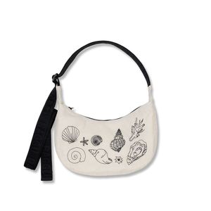 나일론 크레센트백 스몰 Embroidered Shells