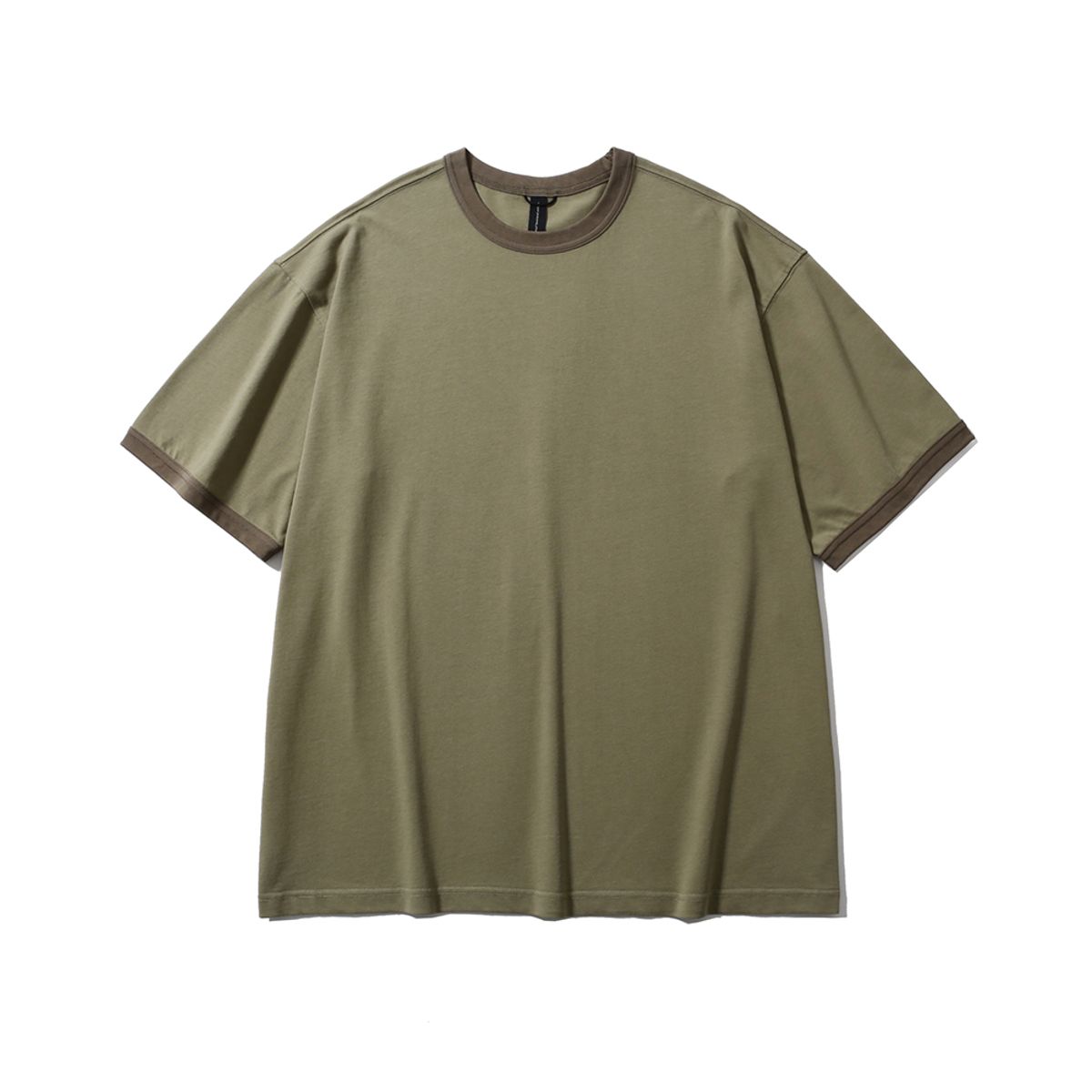 모이프(MOIF) [SS25] RINGER H/S TEE / OLIVE GRAY