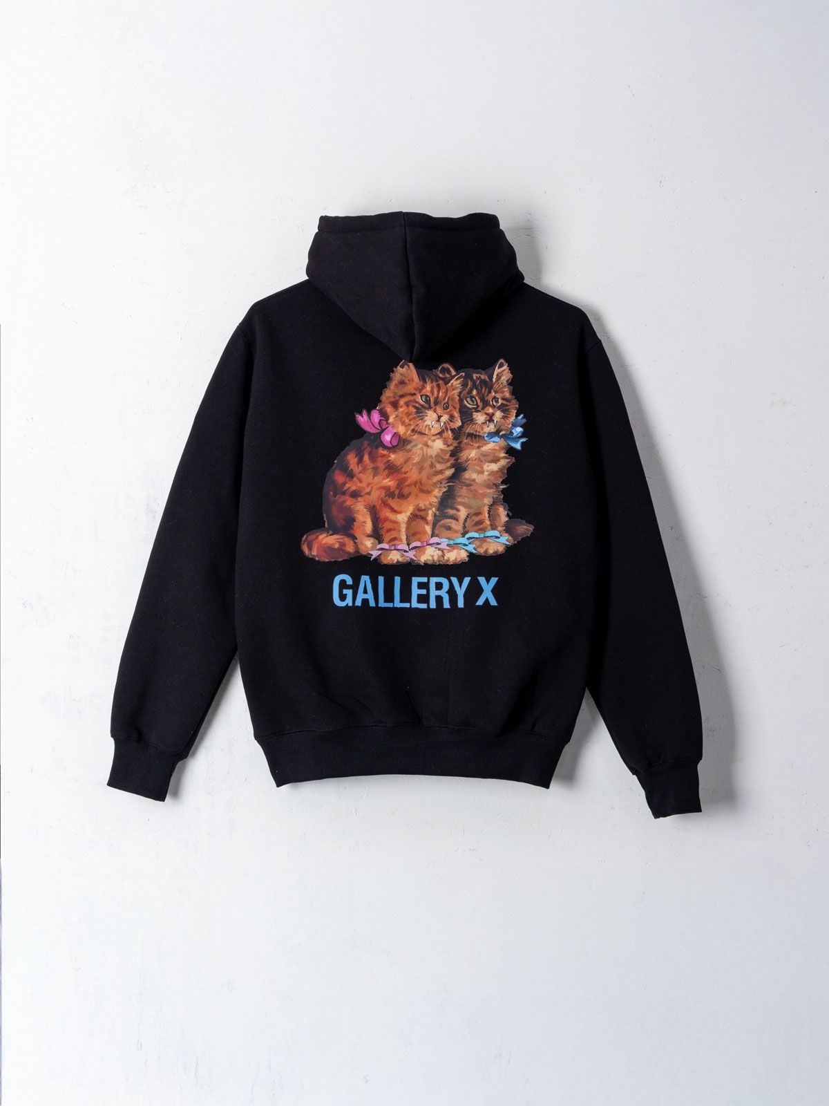 갤러리 엑스(GALLERY X) CAT Hoodie Black (Fleece)