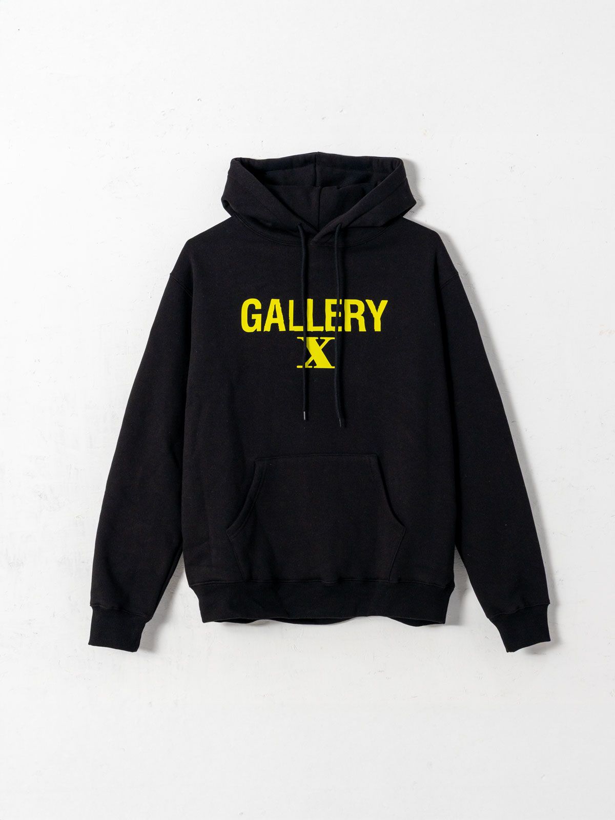 갤러리 엑스(GALLERY X) Yellow Gallery X Hoodie Black (Fleece)