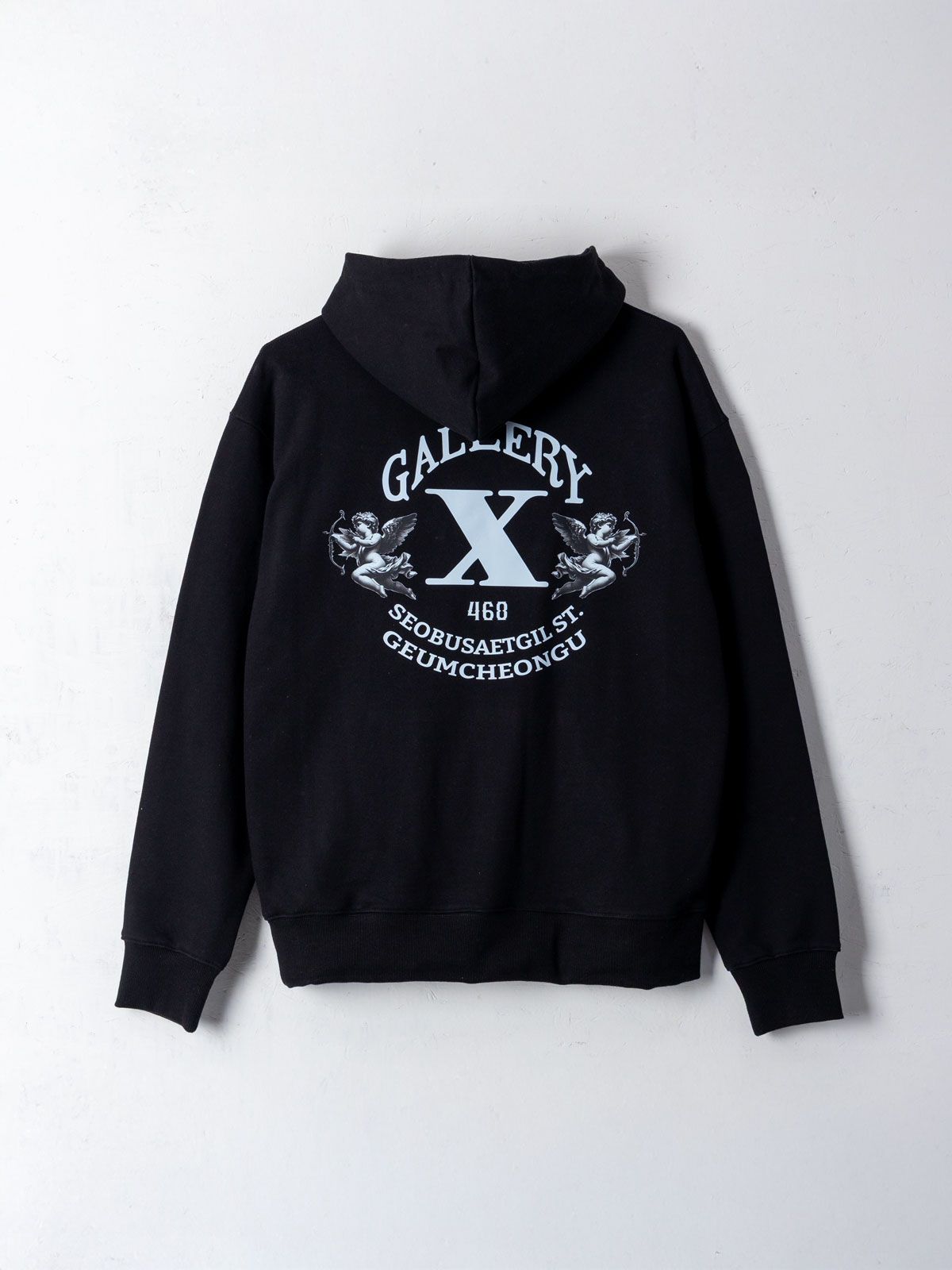 갤러리 엑스(GALLERY X) X-Angels Hoodie Black (Terry)