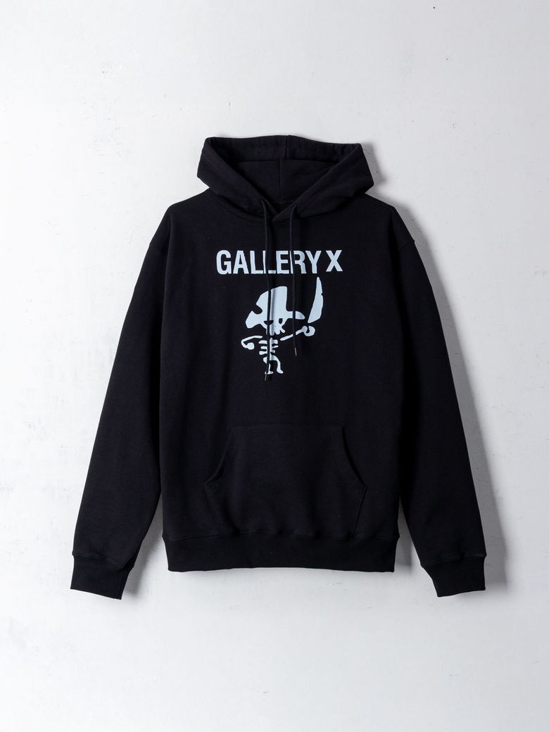 Pirate X Hoodie Black (Terry)