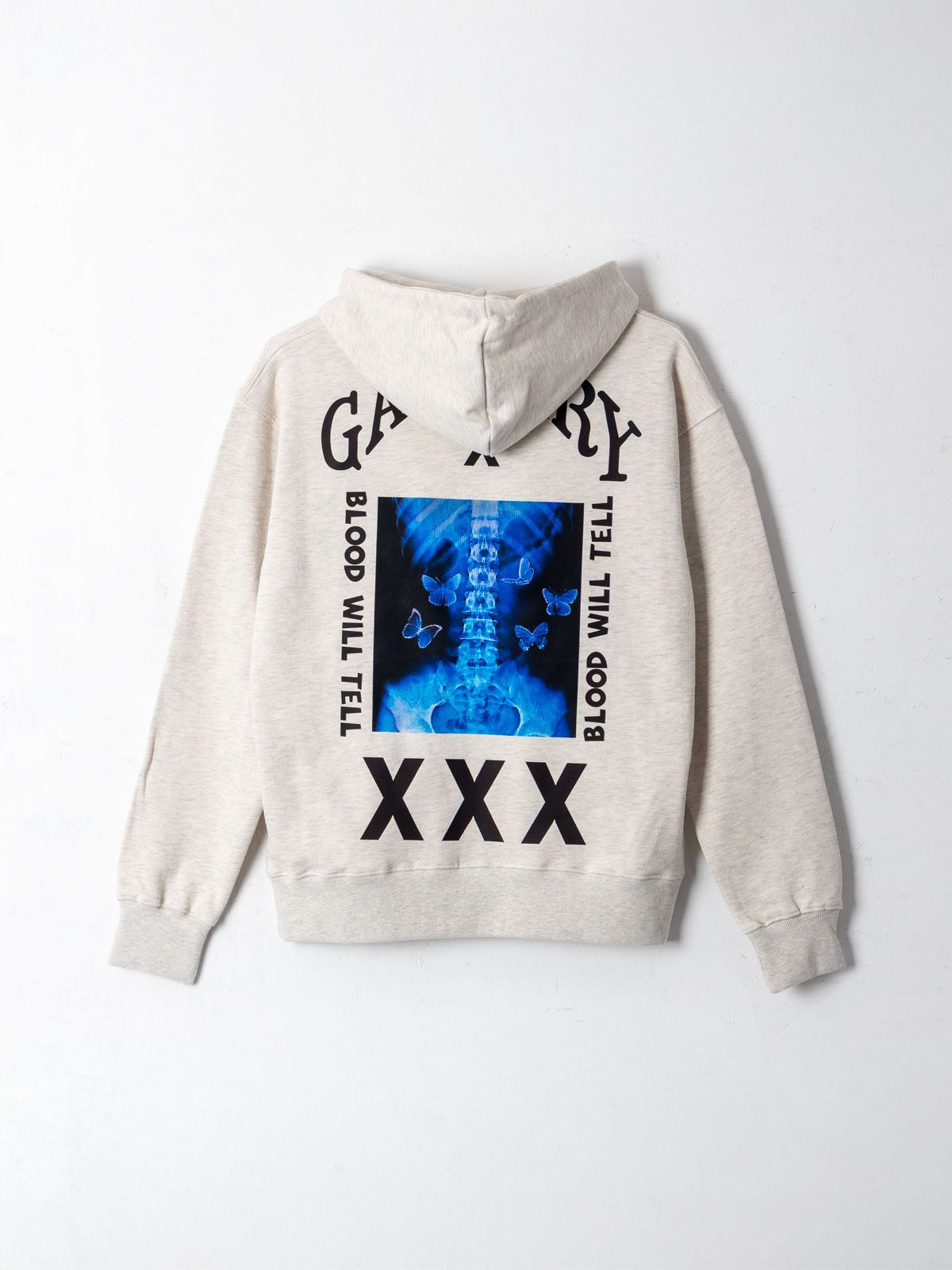 갤러리 엑스(GALLERY X) Butterfly X-ray Hoodie Oatmeal (Terry)