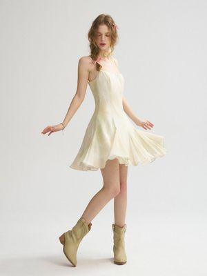 트로피칼 슬리브리스 미니원피스