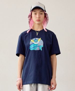 포켓몬 밸런스 쿨 코튼 티셔츠 Navy
