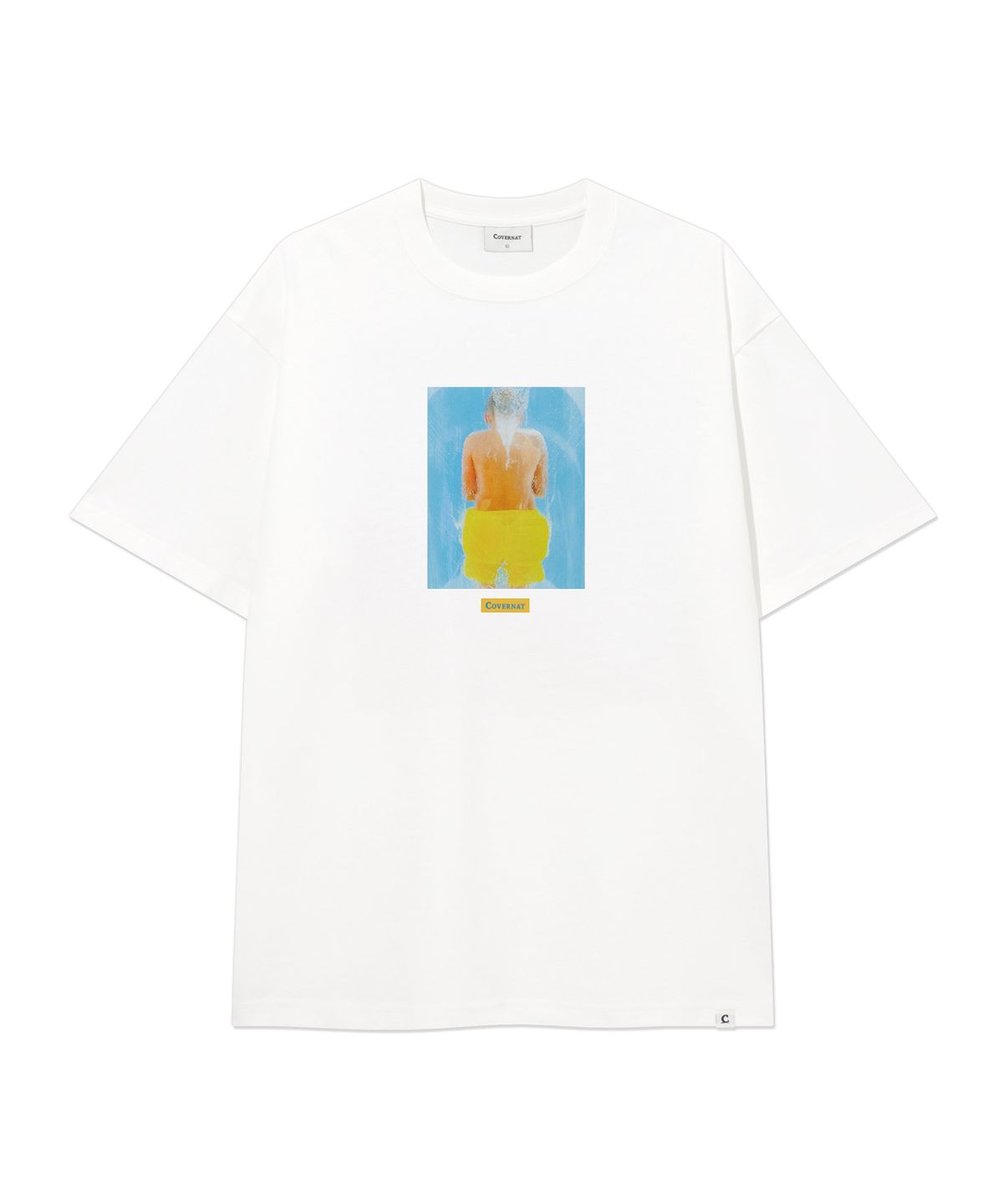 커버낫(COVERNAT) [YOSIGO] 슬라이드 크루즈 티셔츠 White