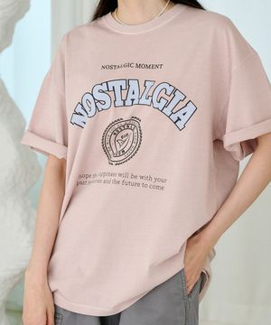 노스텔지아 피그먼트 티셔츠_인디핑크