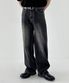 빈티지 페이드 와이드 워싱 데님 팬츠 [BLACK]