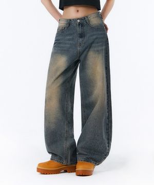 BTB : BREEZE WASHING JEANS [DUSTY BLUE]