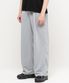 쿨링 포인트 로고 핀턱 와이드 스웨트 팬츠 [라이트그레이]